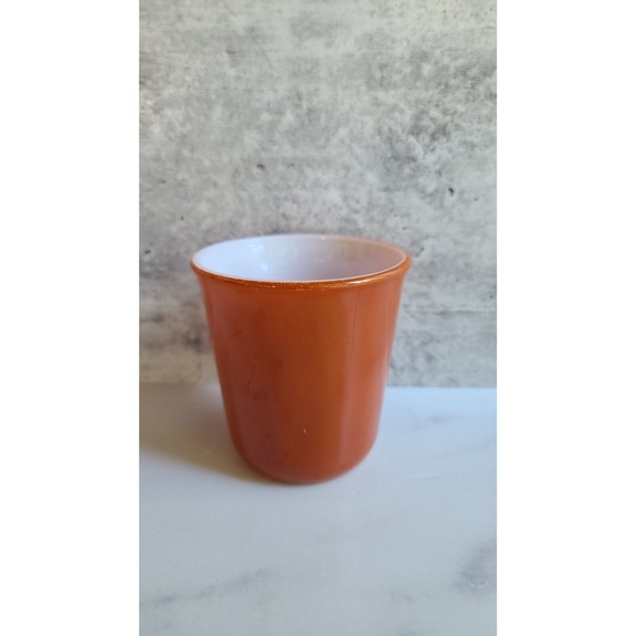 Vintage Pyrex Cup Mug Autumn Harvest Burnt Orange Rust D Handle MW Safe - Picture 5 of 10